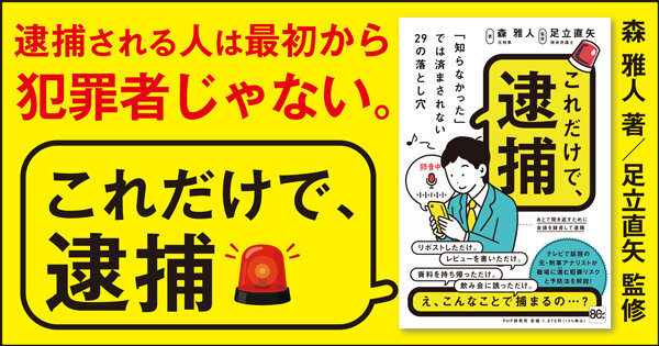 これだけで、逮捕"