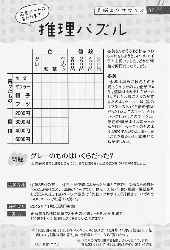 クイズコーナー Phpスペシャル 雑誌 Php研究所
